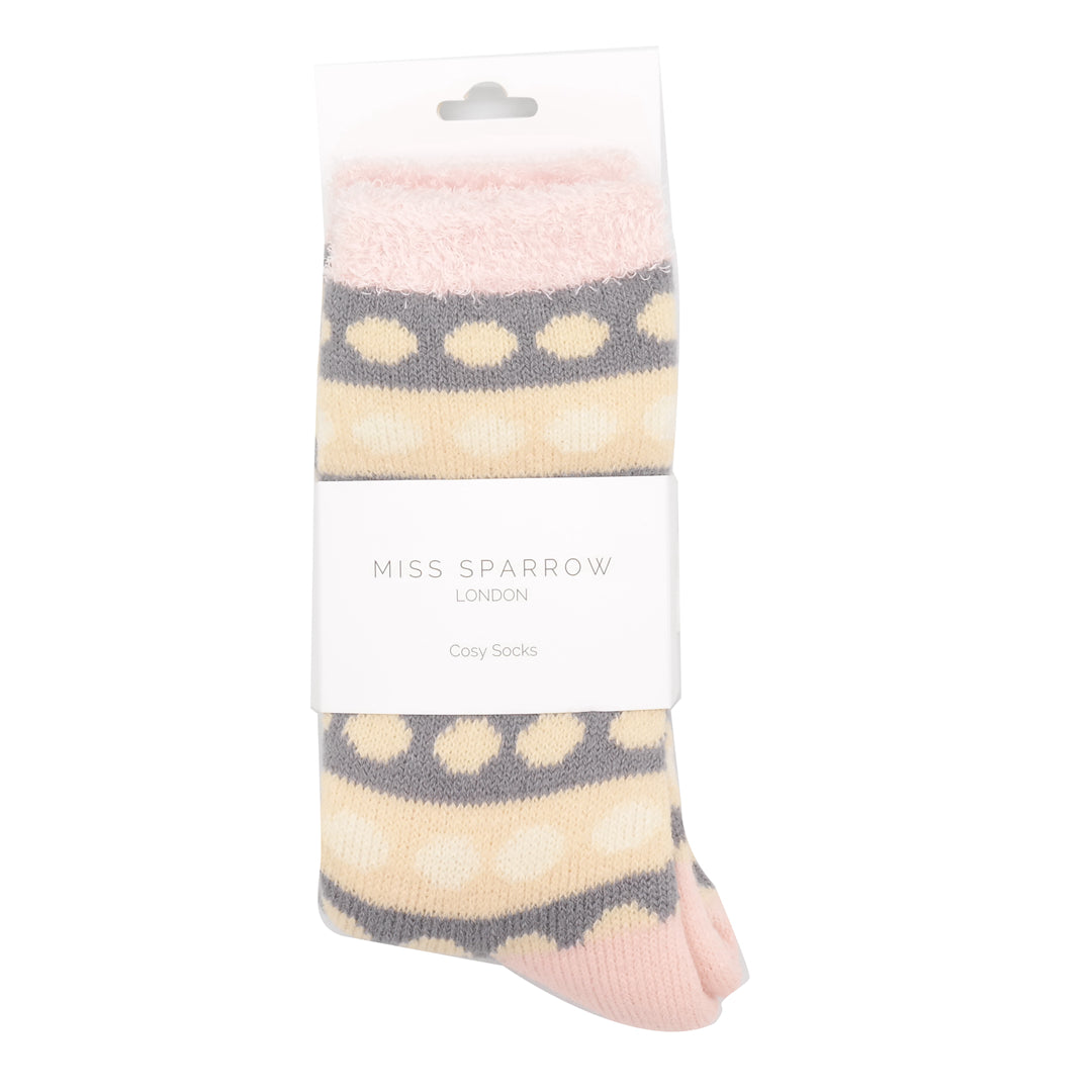 Miss Sparrow Fluffy circles socks