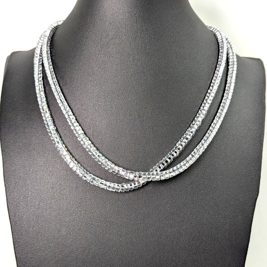 Tempest XG028N Short Two Stand Sparkly Necklace