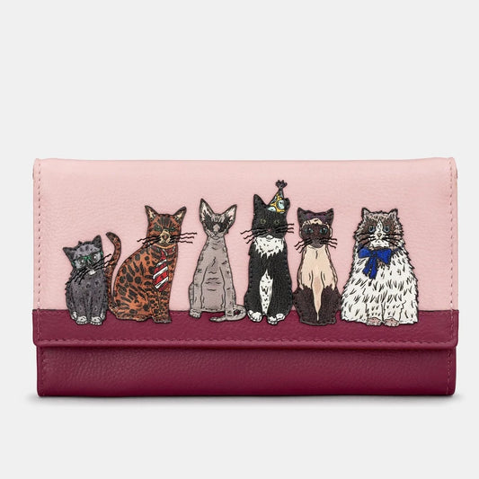 Yoshi Hudson Flap Over Purse party cats