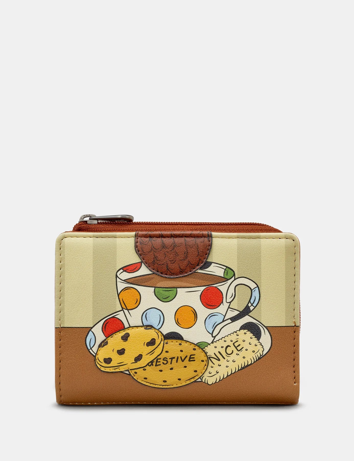 Yoshi Y1275 Tea & Biscuits Flap Over Purse