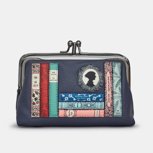 Yoshi Y1328 Jane Austen Bookworm Triple Frame Purse