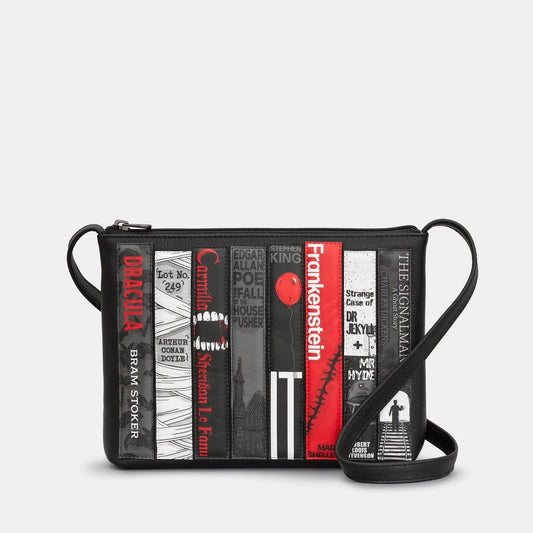 Yoshi YB214 Bookworm Horror Cross Body Bag Black