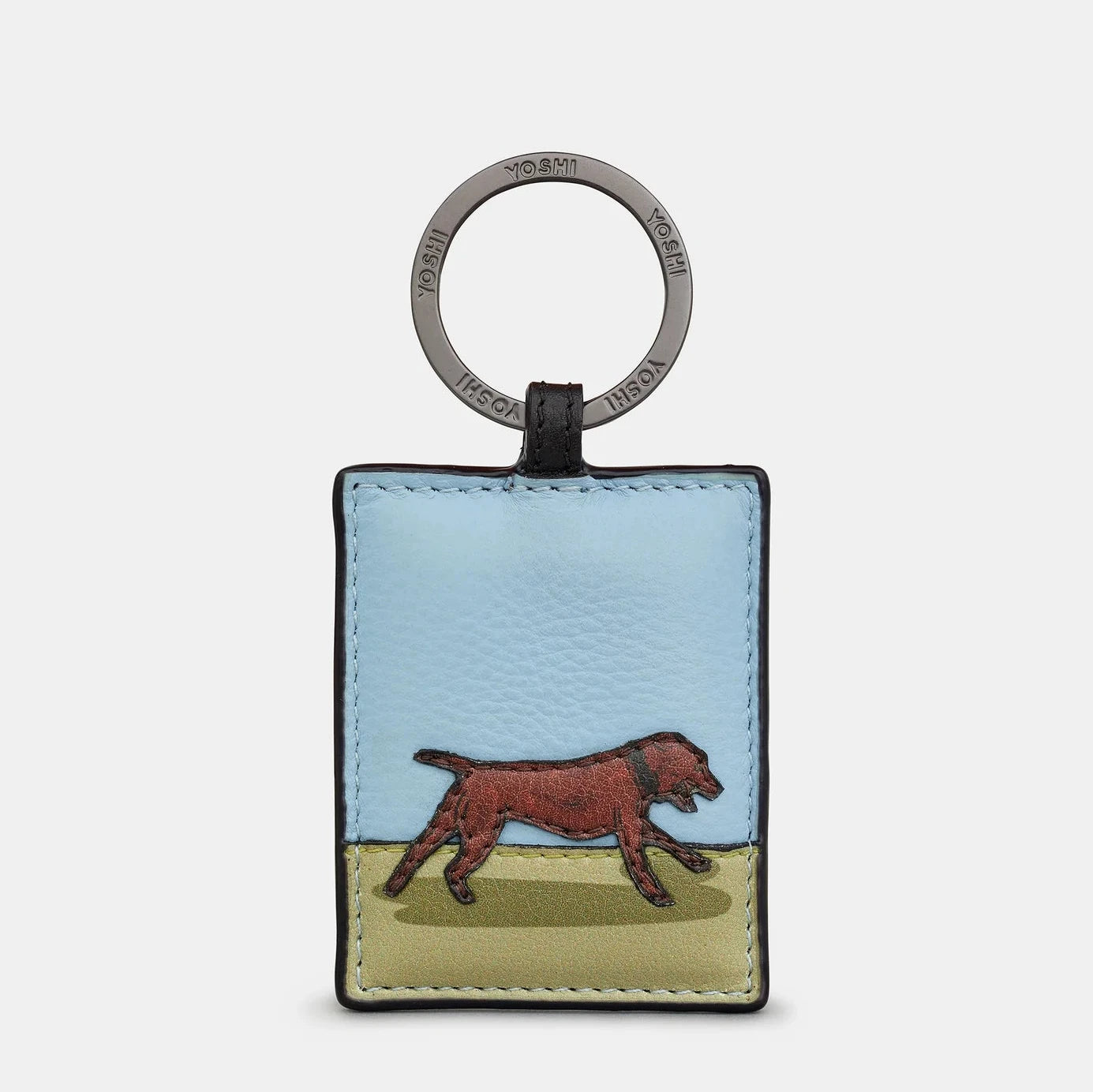 Yoshi Staffordshire bull terrier dog walk keyring