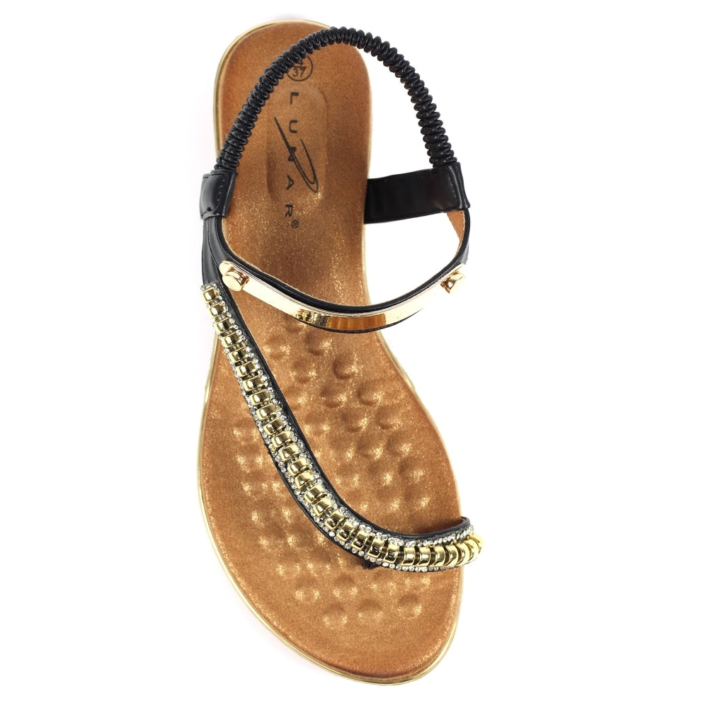 Lunar Asia Black Sandal