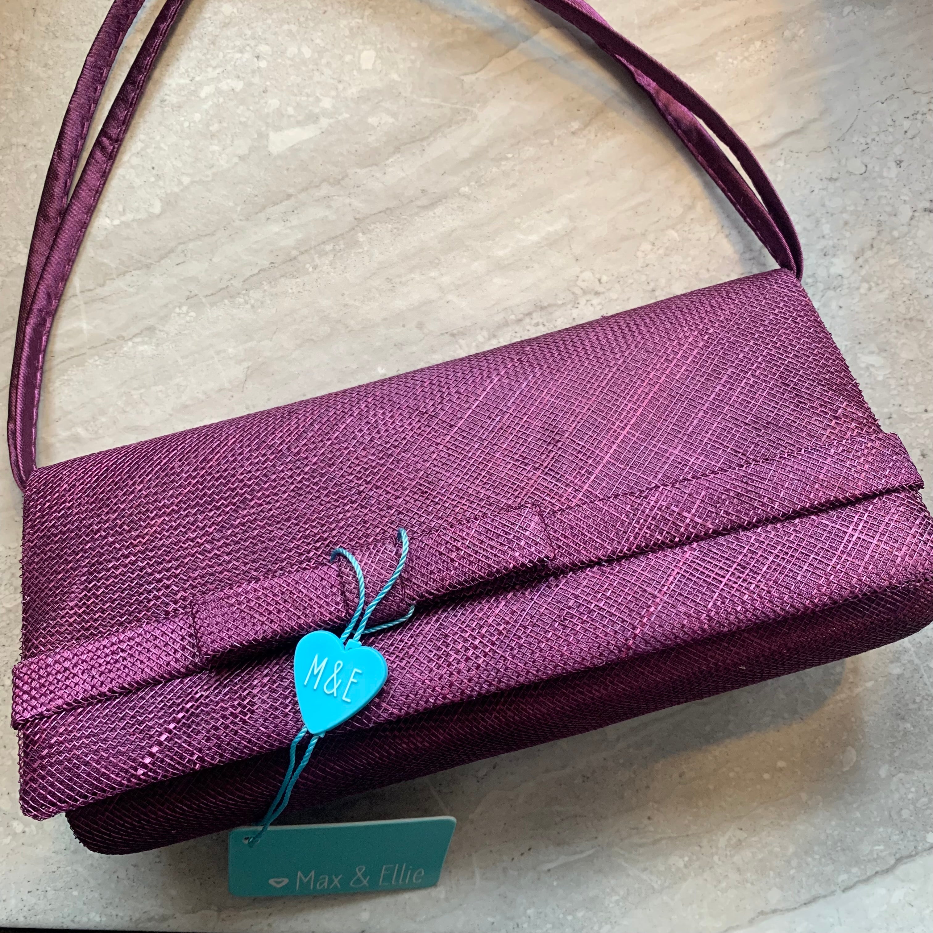 Max and Ellie Handbag Blackcurrant Plum AX1/AX2 – Lesley Ashworth