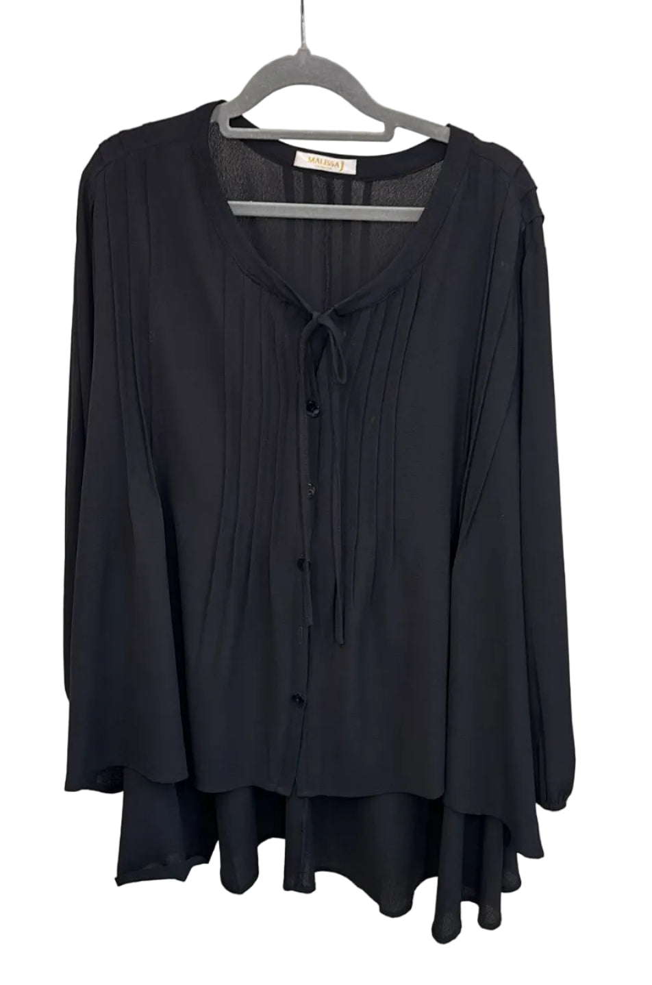 Malissa J Long sleeve floaty top WF1823