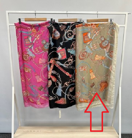 Malissa J GC20512 Tassel Print Scarf