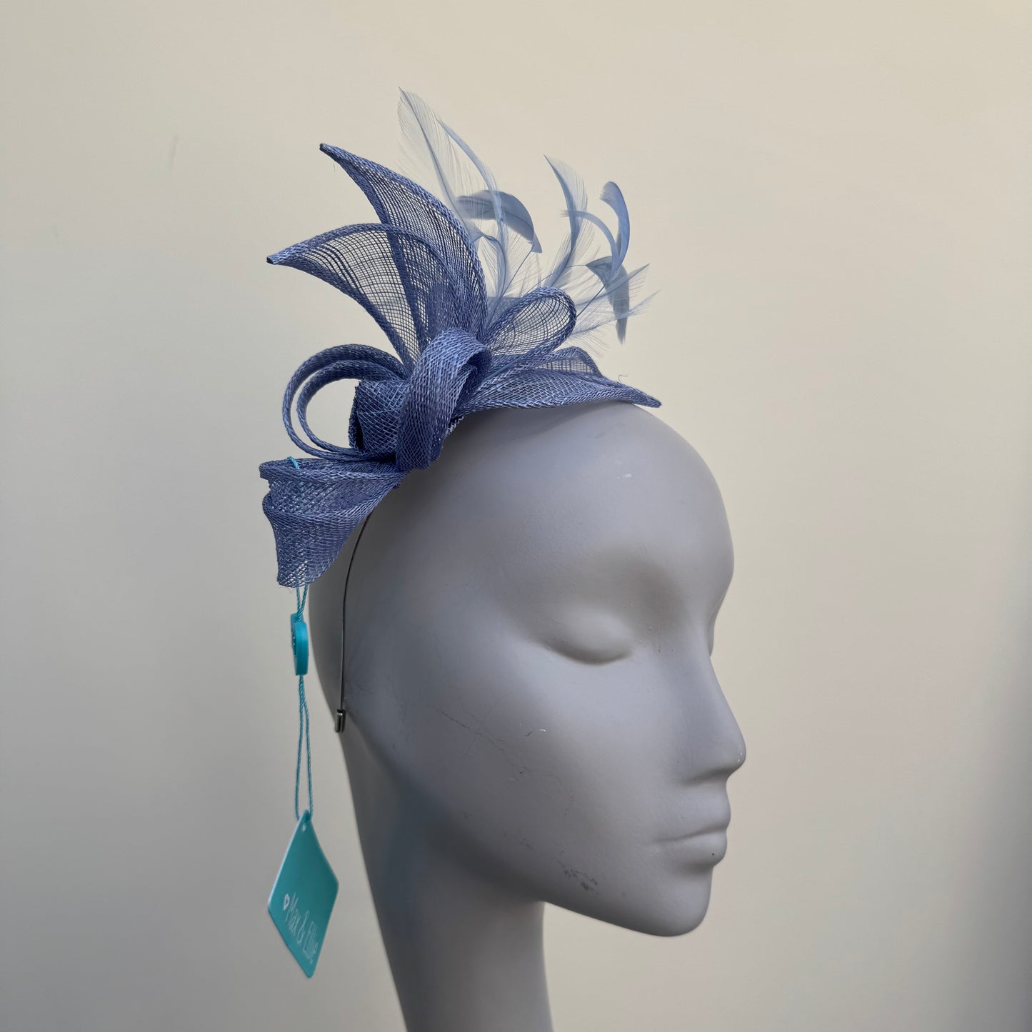 Max and Ellie BF3 Purple Small Fascinator on Headband