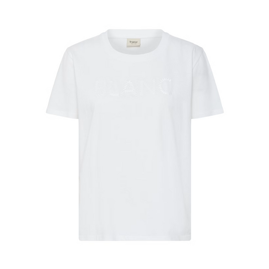 Fransa FrROUGE TEE 1 Cotton Blanc T-shirt