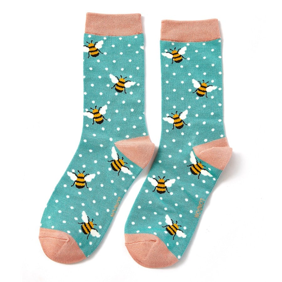 Miss Sparrow Bumble Bee Boxed Gift Socks