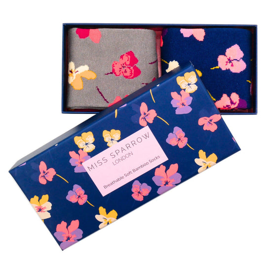 Miss Sparrow Violas Socks Boxed Gift