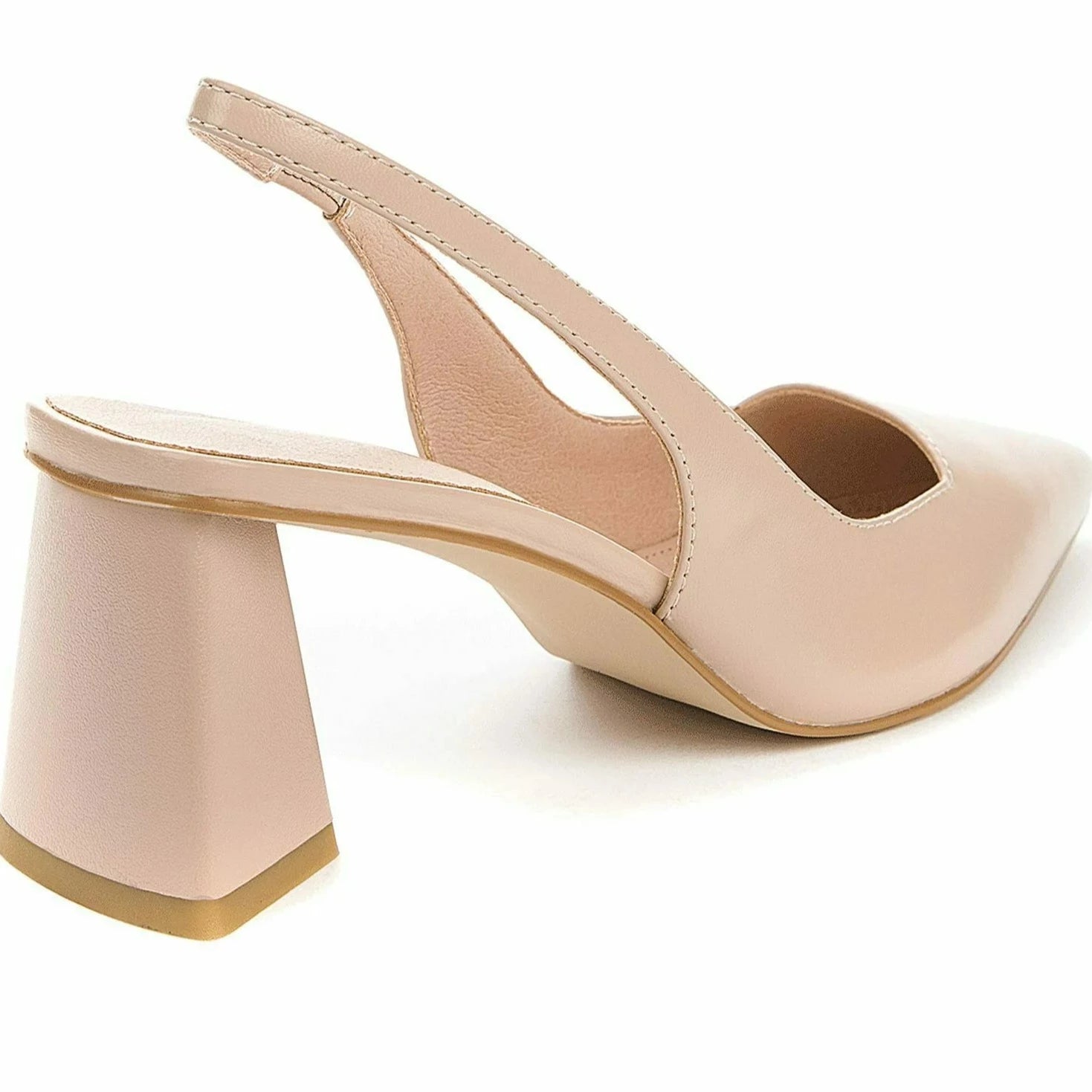 Betsy Nude Pink Pointed Court Shoe Lesley Ashworth