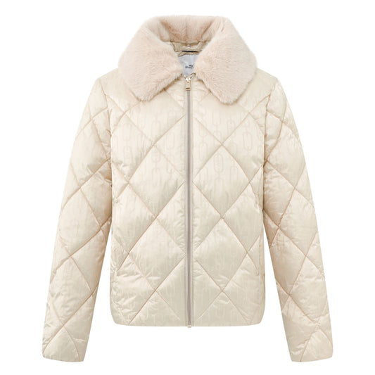 HV. Society Jasmijn Champagne Quilted Jacket 0406103857