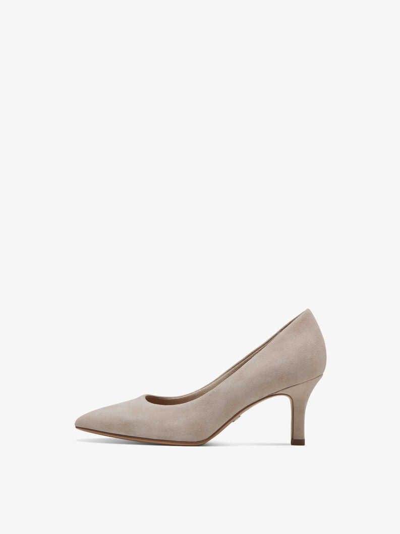 Tamaris Grey Suede Court Shoe