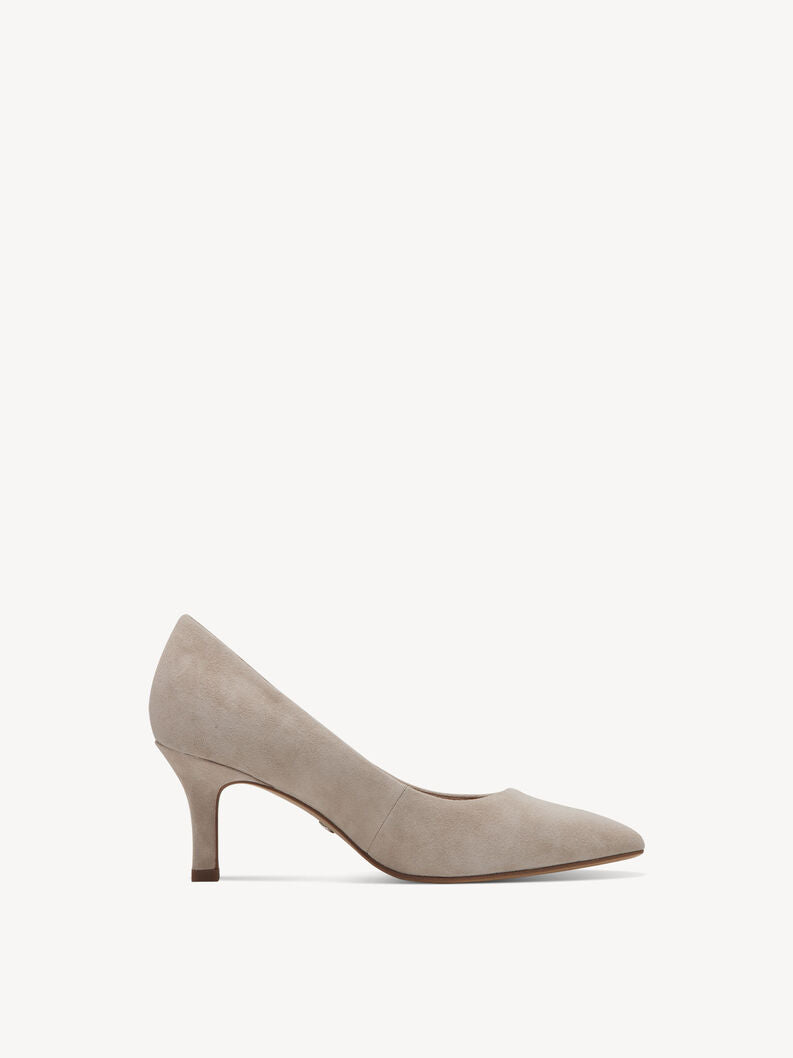 Tamaris Grey Suede Court Shoe