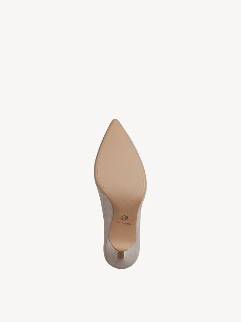 Tamaris Grey Suede Court Shoe