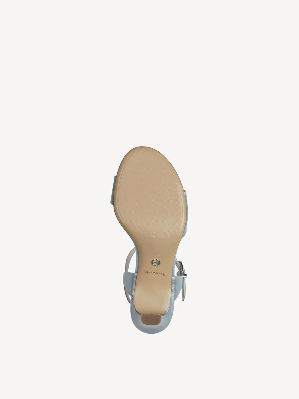 Tamaris 1-28008-42 Light Patent Blue Strappy Shoes