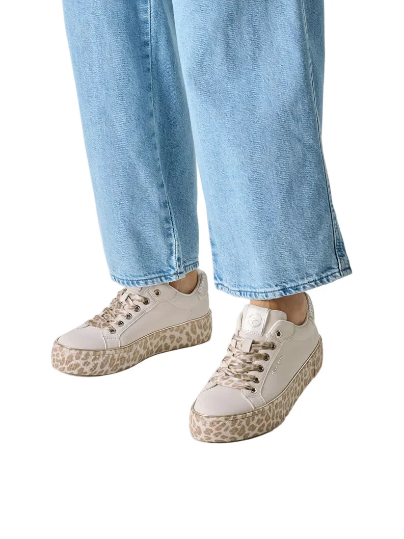 Tamaris 1-23751-44 Leopard Print Sole Trainer