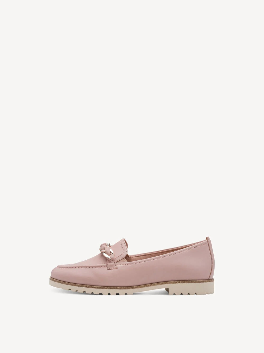 Tamaris Leather Loafer with chain detail