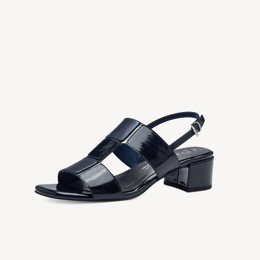Marco Tozzi Navy Patent Sandal