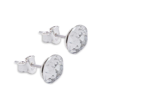Byzantium Collection 8mm Crystal Diamond-shape Stud Earrings