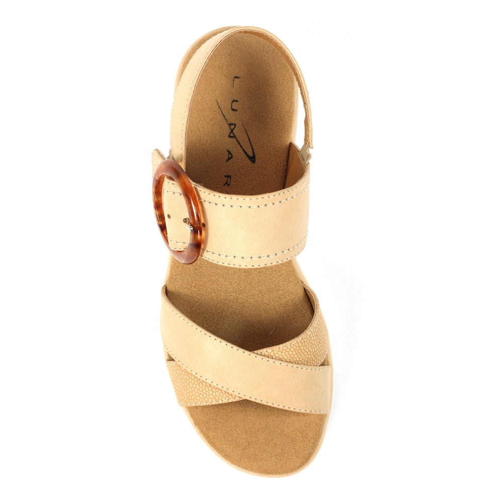 Lunar Elise Chunky Wedge Sandal