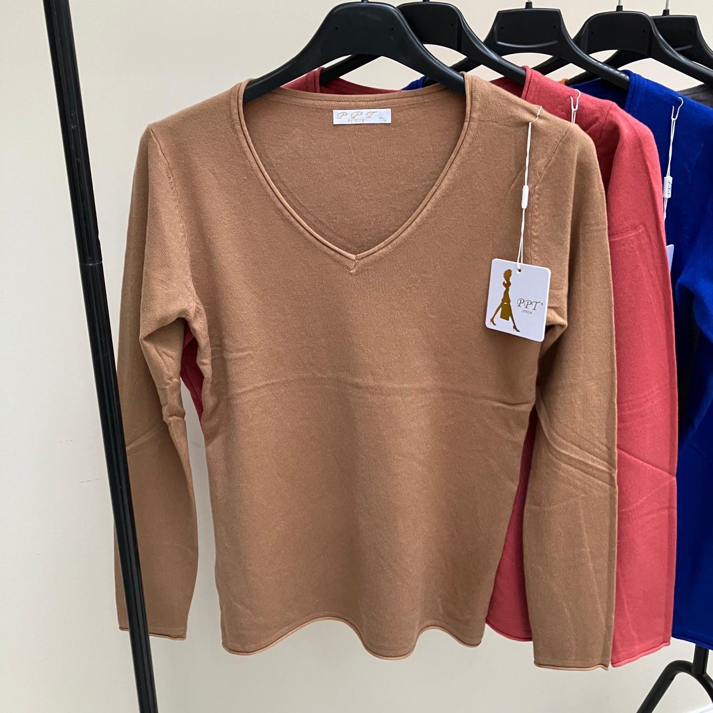 Slim Line V-Neck Jumper