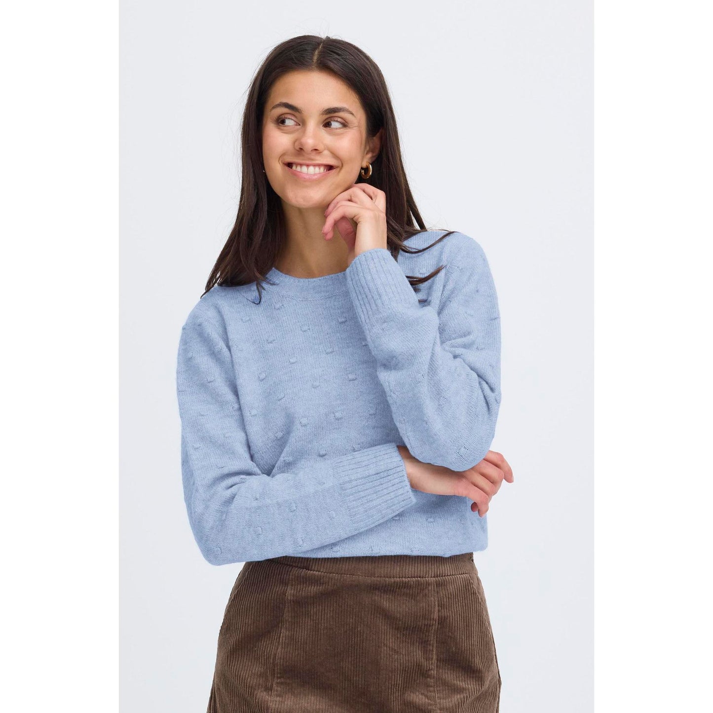 Fransa FRELISE PU 2 Blue Jumper