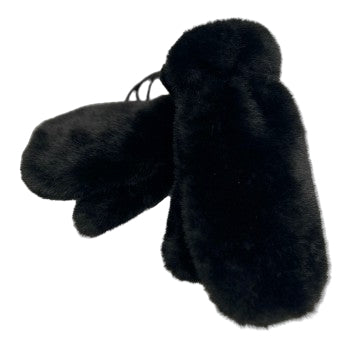 Malissa J Faux Fur Mittens