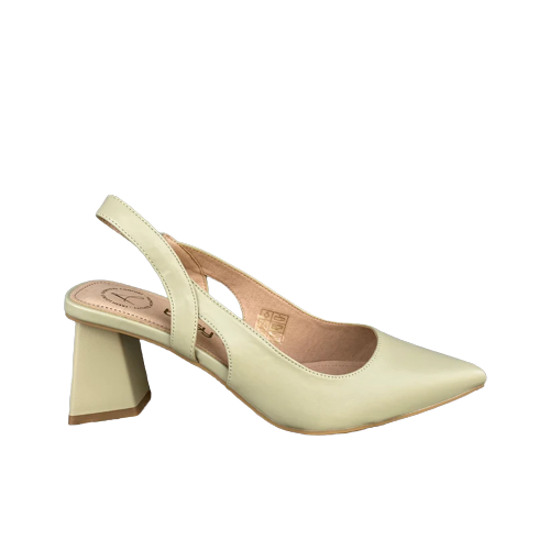 Betsy Light Green Pointed Court Shoe