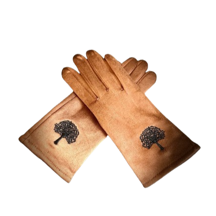 Eco Chic Tree of Life Stitched Gloves