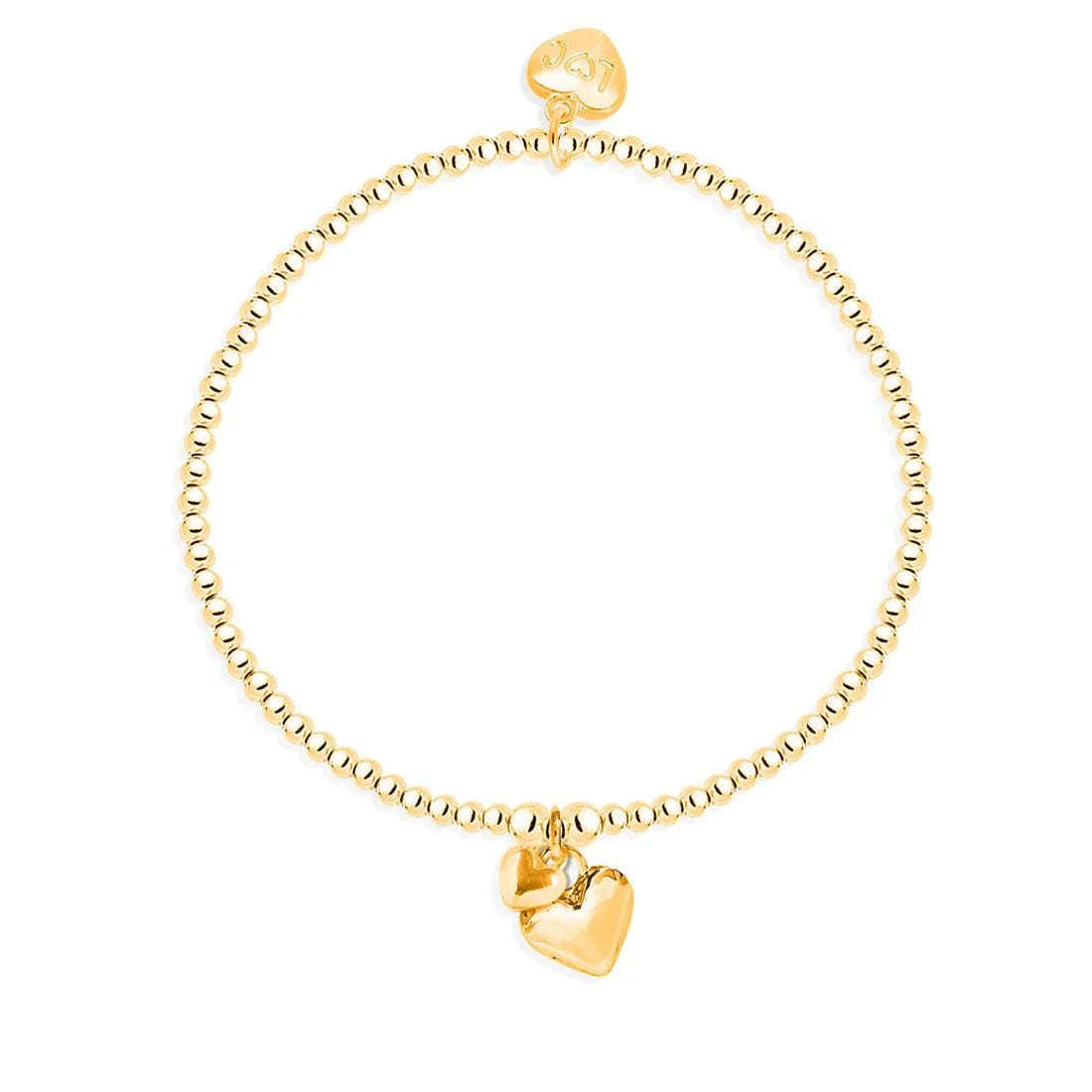 Life Charms Puffed Mixed Heart Bracelet B05G