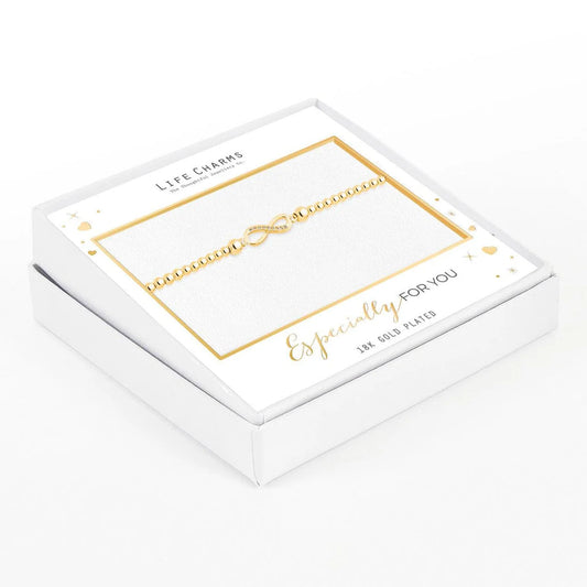 Life Charms Infinity Bracelet B08G