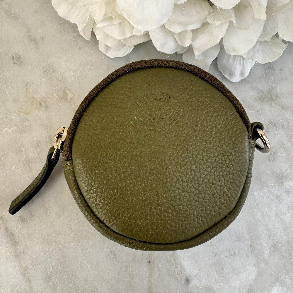 LLG Pebble Leather Round Round Coin Purse