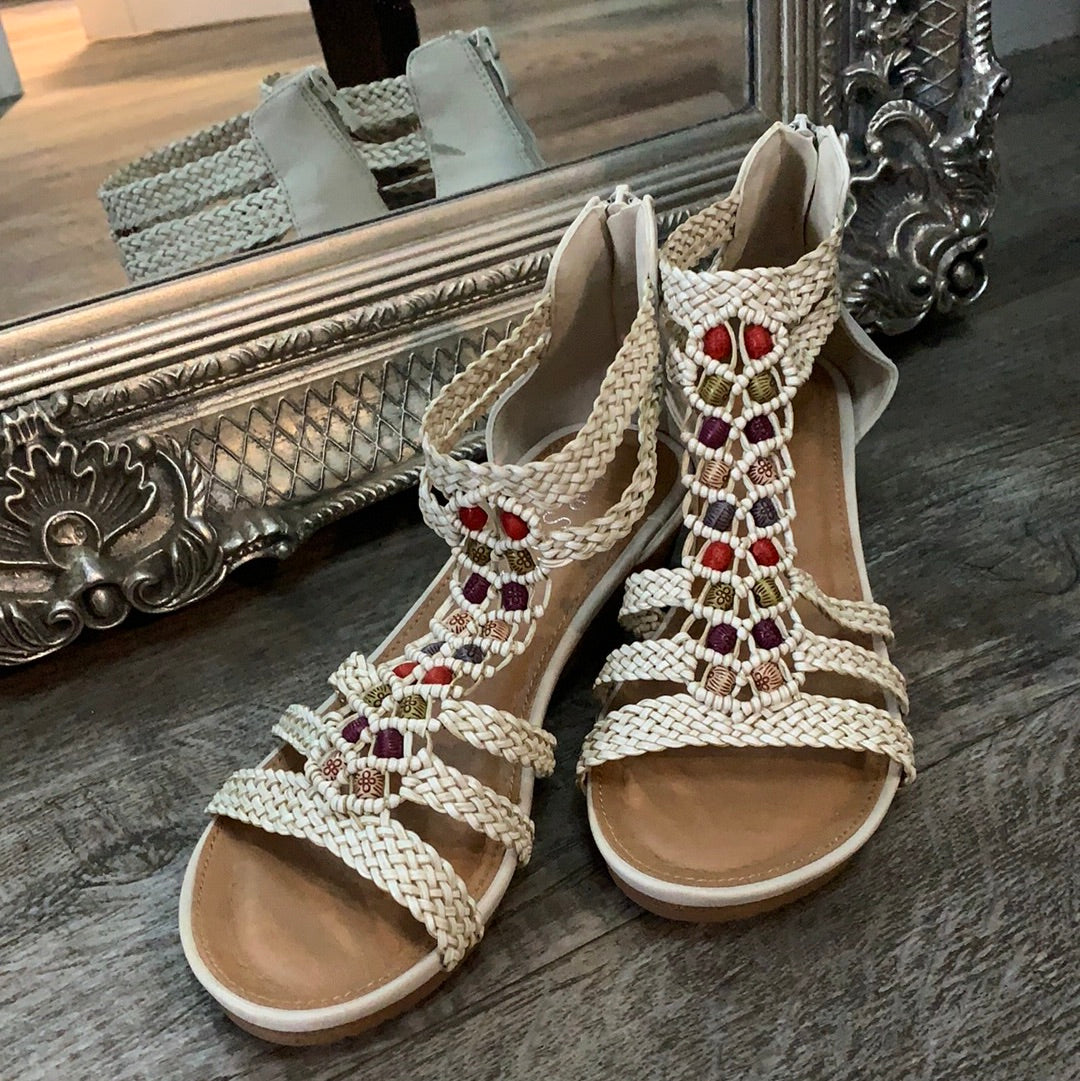 Amazon.com: Aniywn Peep Toe Sandals For Women Low Heel Wedge Sandals Casual  Slip On Comfort Gladiator Sandals Ankle Straps Sandals : Movies & TV