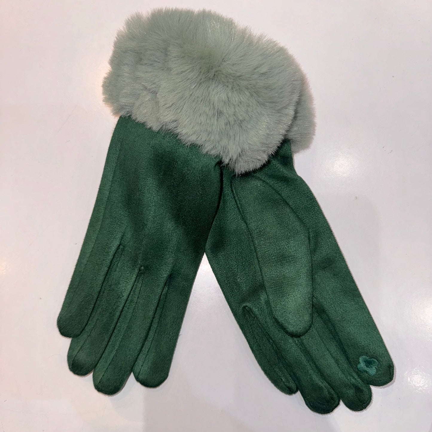 Park Lane Faux Fur Edged Gloves