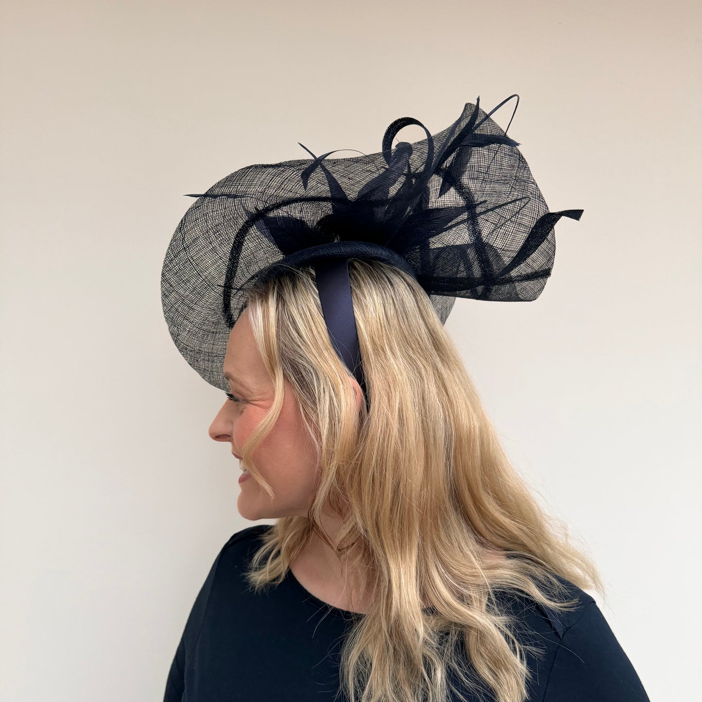 J Bees JB/V125 Large Fascinator In Blues