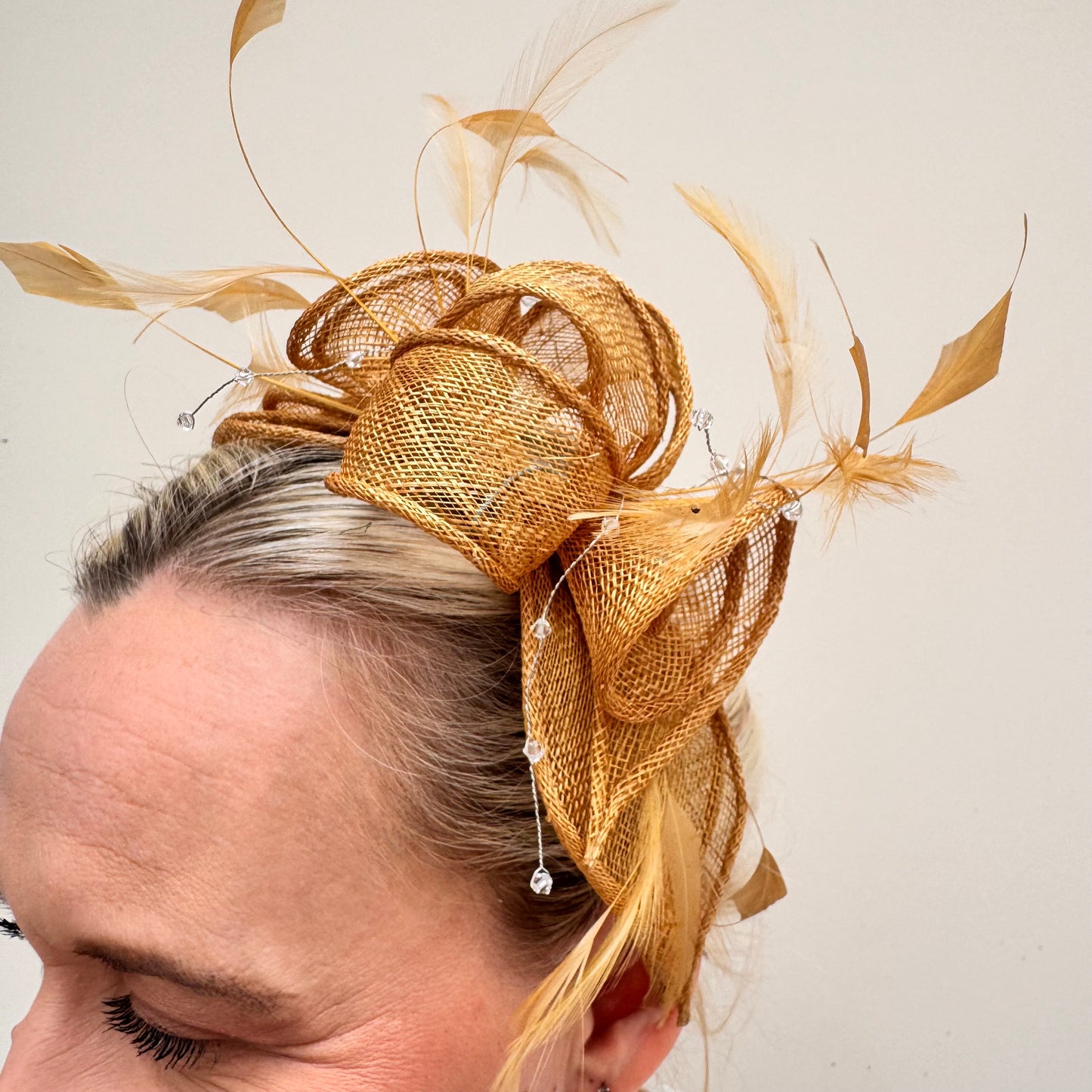 Max and Ellie CF1 Fascinator in Yellows