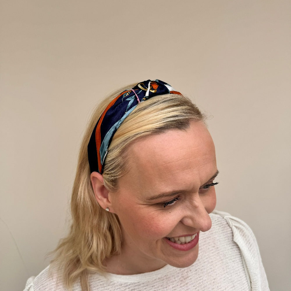 Summer Multi Print Knot Headband