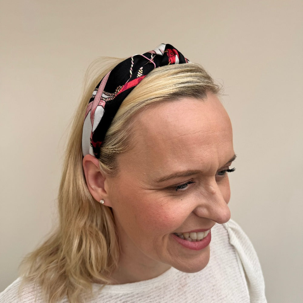 Summer Multi Print Knot Headband