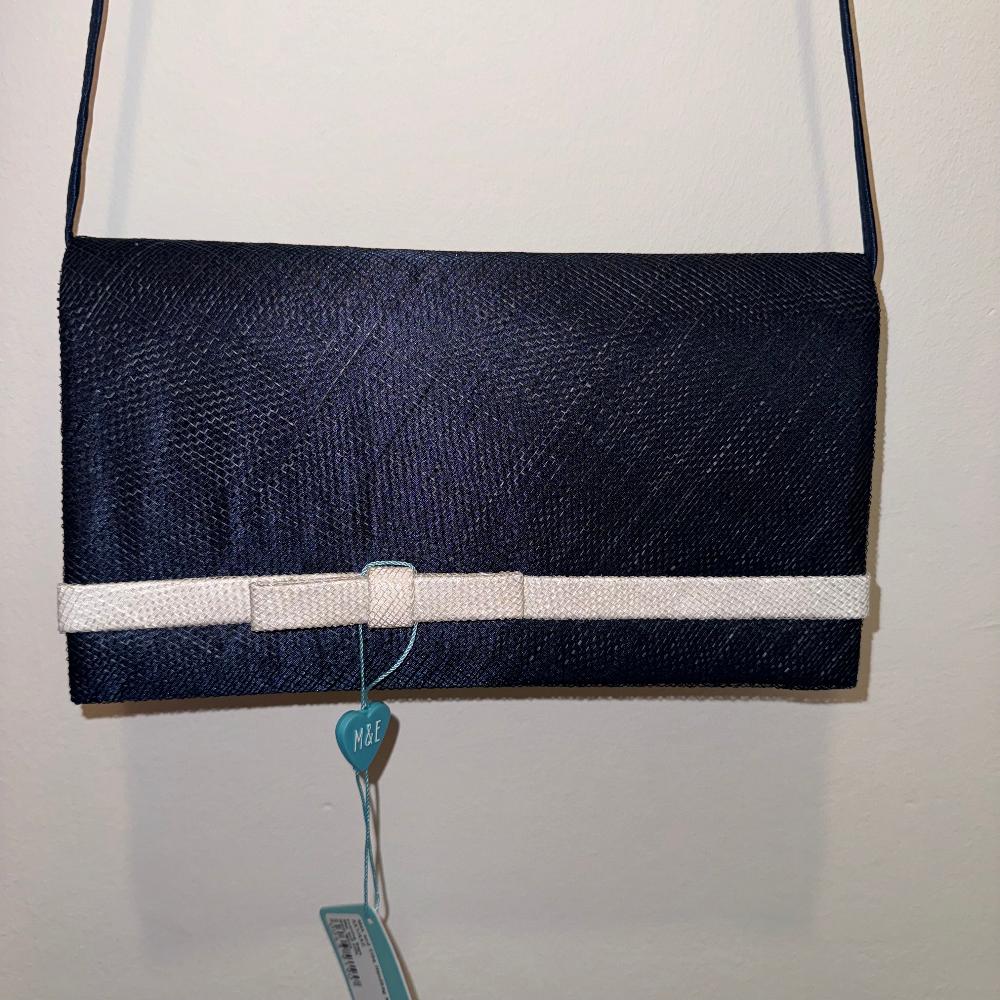 Max and Ellie Handbag Navy/White AX1/AX2