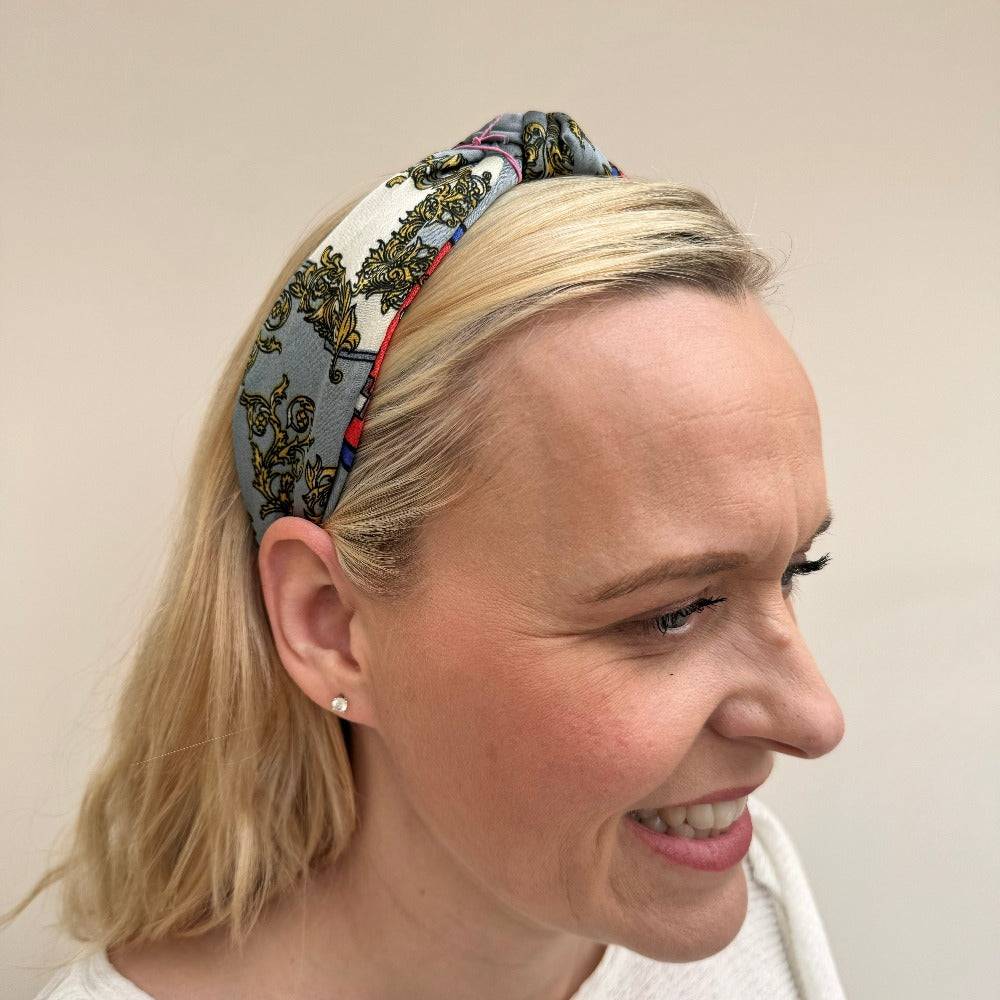 Summer Multi Print Knot Headband