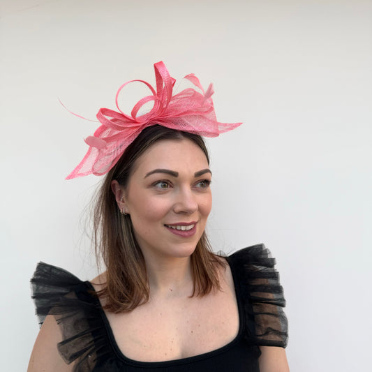 J Bees JB24/54 Bow Fascinator In Corals