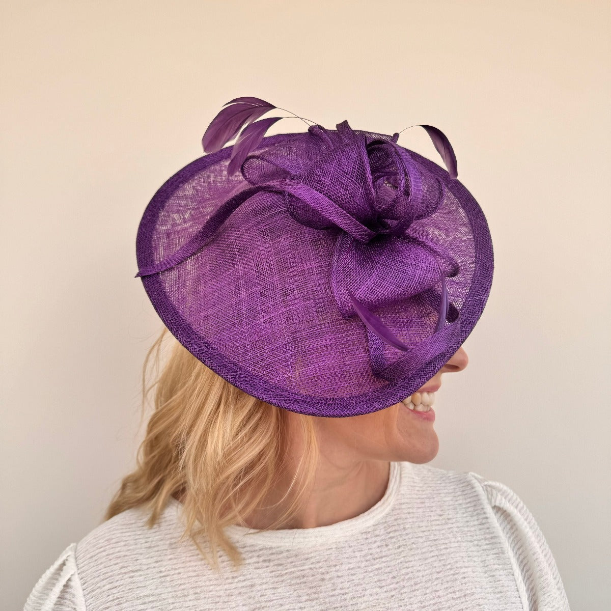 Purple Hatinator Purple Hats And Fascinators Amethyst Purple
