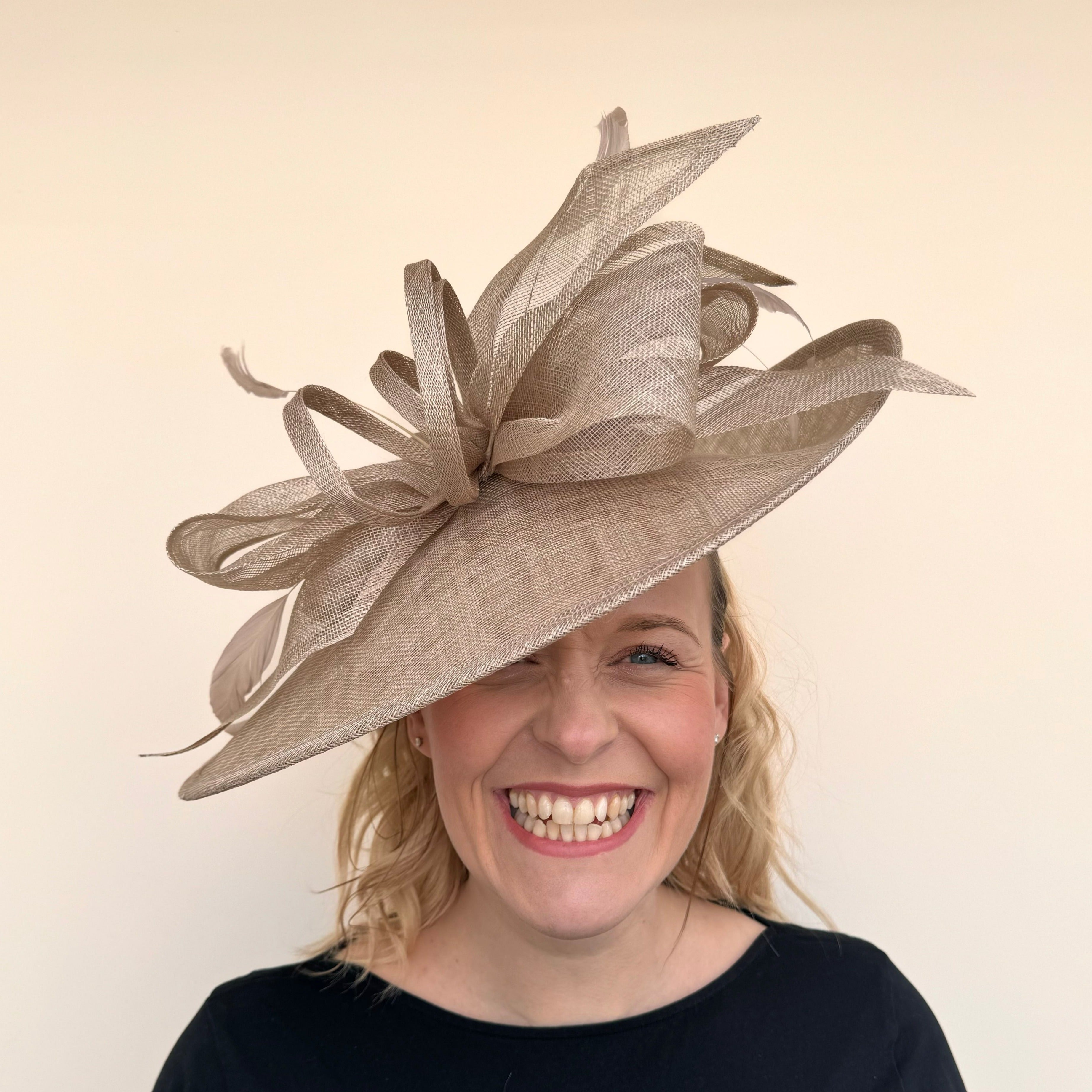 Taupe store occasion hats