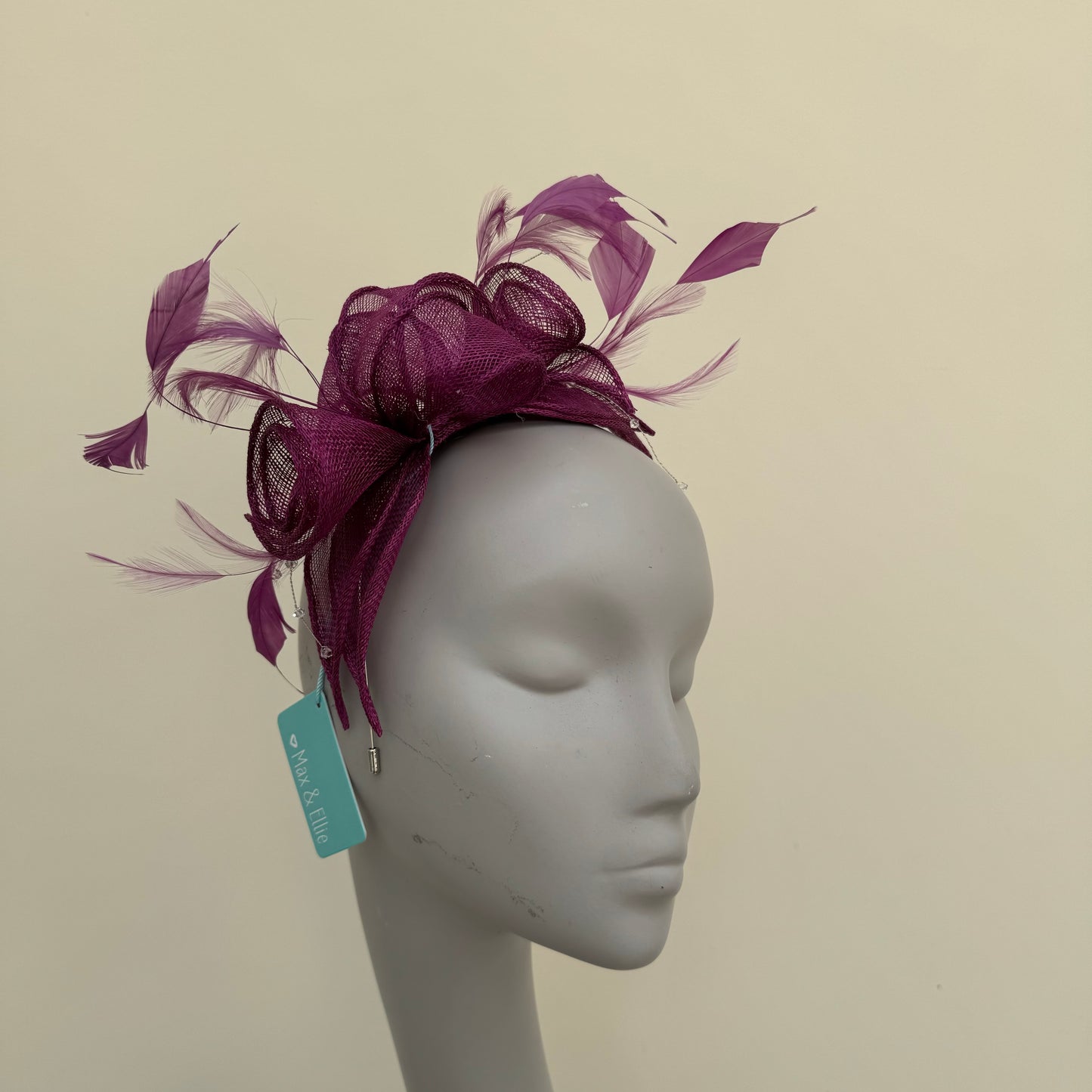 Max and Ellie CF1 Fascinator in Purple