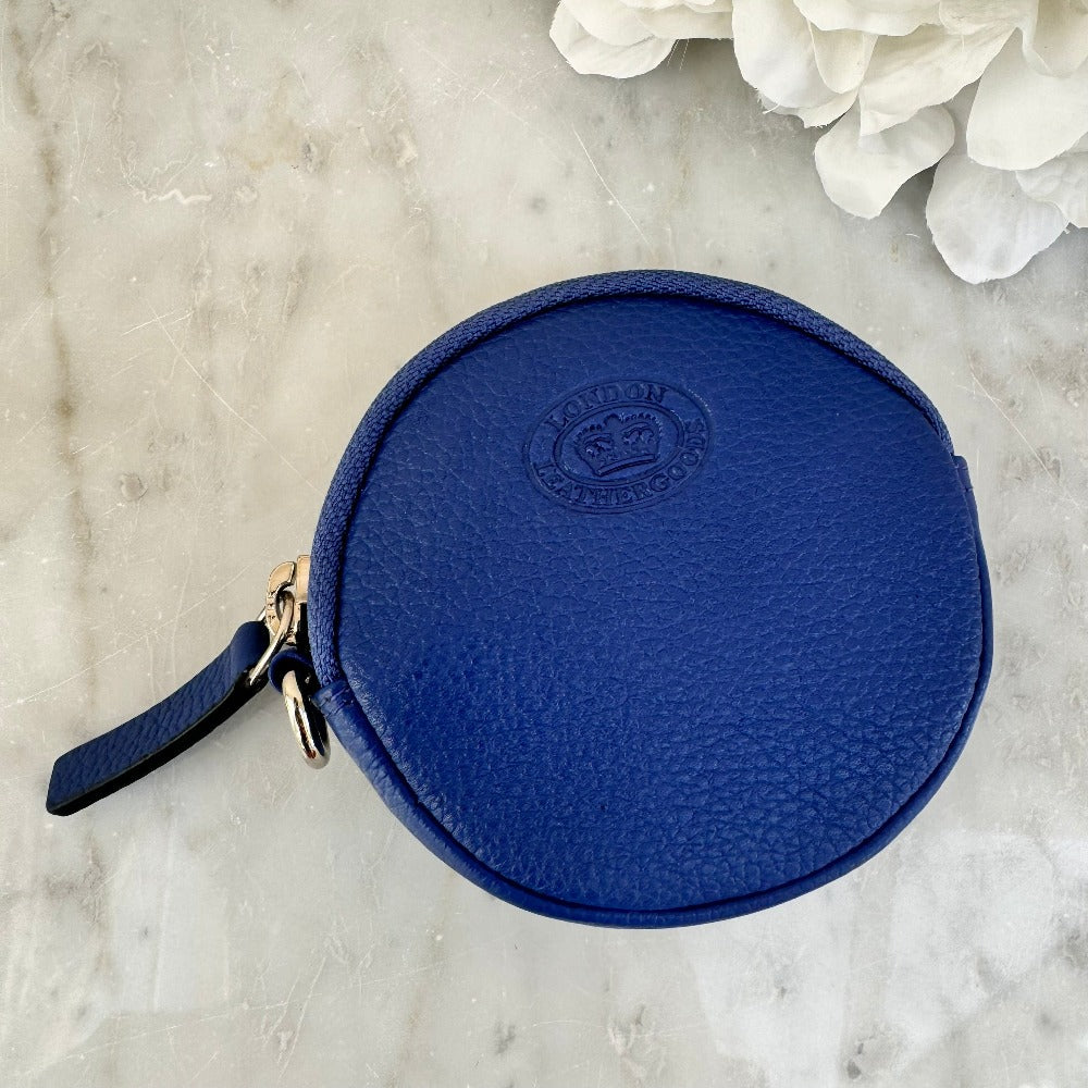 LLG Pebble Leather Round Round Coin Purse