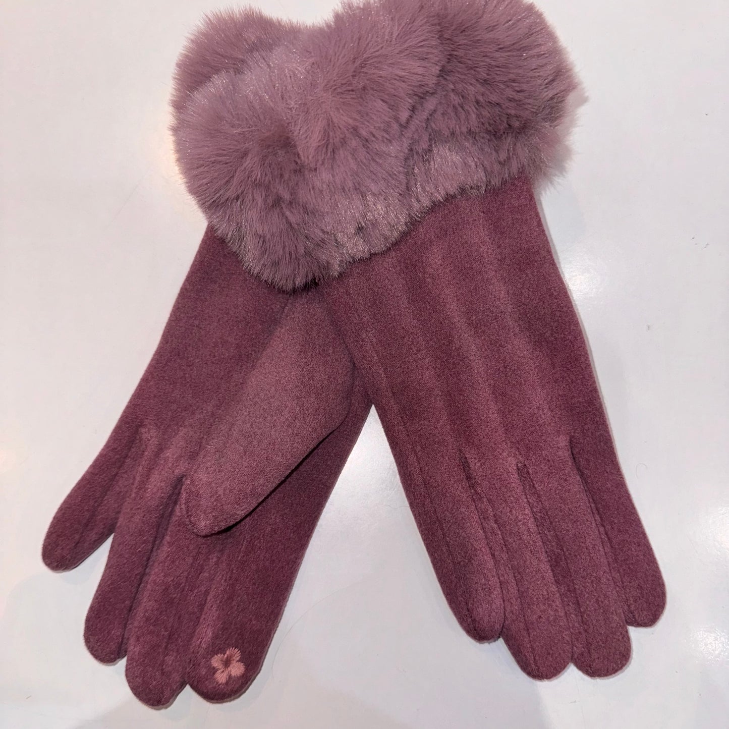 Park Lane Faux Fur Edged Gloves