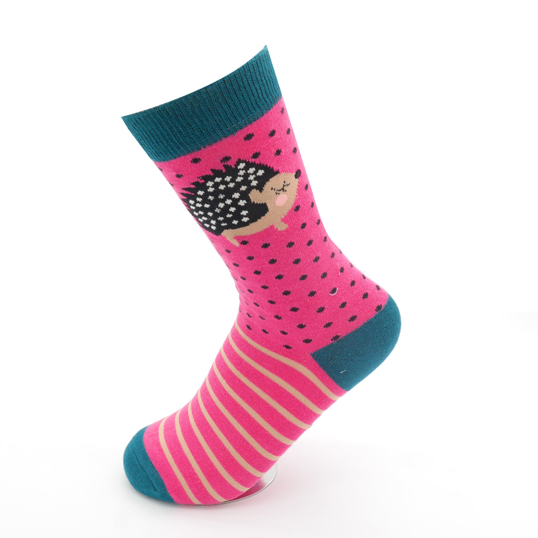 Miss Sparrow Little hedgehogs socks