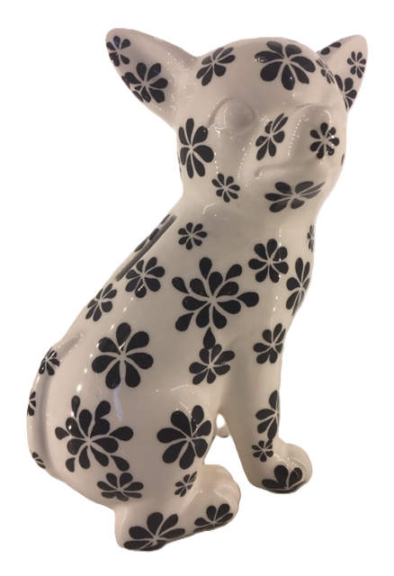 B/W Nanou the Chihuahua Money Box
